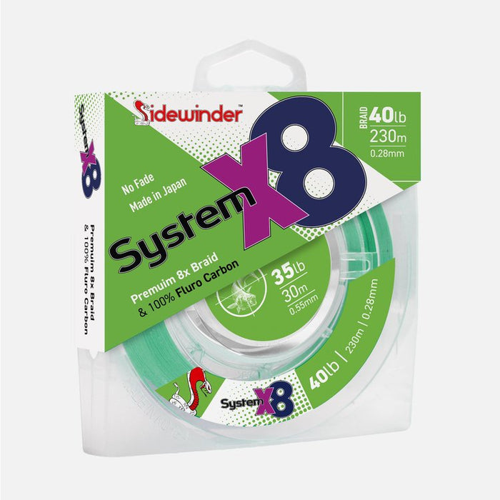 Sidewinder System X8 Braid 230m spool
