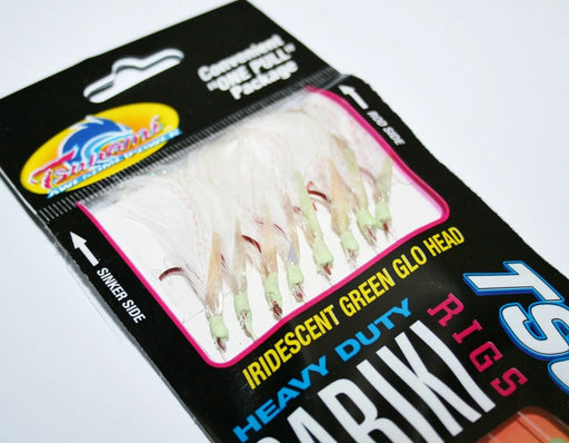 Tsunami Sabiki Glo Head Red Hook size 10 Reelfishing