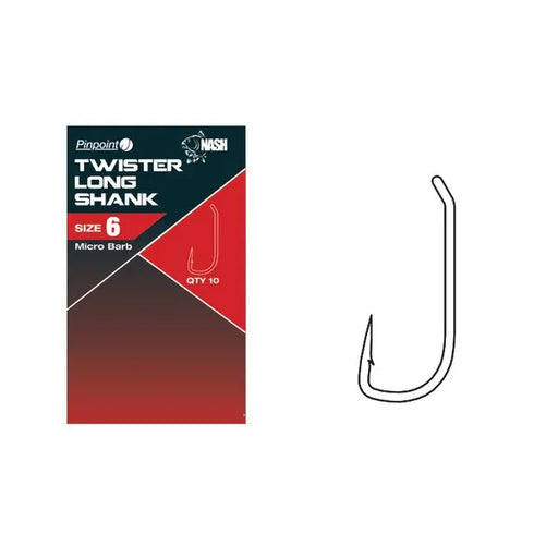 Nash Twister Long Shank Hooks Reelfishing