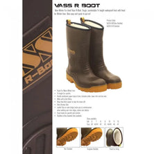 Vass R Boot FurLined Studded Khaki Reelfishing
