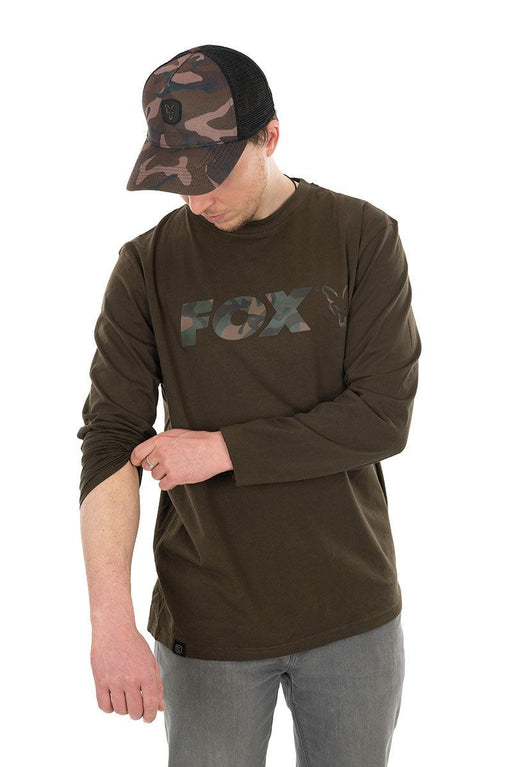 Fox Khaki Camo Long Sleeve T-Shirt Reelfishing