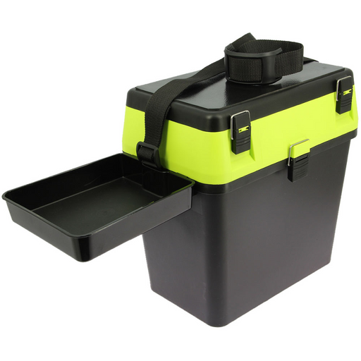 NGT Seat Box With Side Tray And Shoulder Strap Reelfishing
