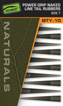 FOX Naturals Power Grip Naked Line Tail Rubbers Size 7