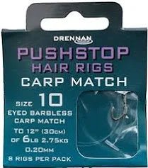Drennan Pushstop Hair Rigs Carp Match Reelfishing