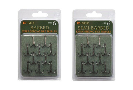 E-Sox trebles semi barbed Reelfishing