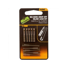 Fox Edges Big Bore Drop off inline lead kit Camo qty5 Reelfishing