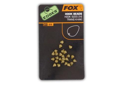 FOX EDGES HOOK BEADS HOOK SIZES 2-6 TRANS KHAKI Reelfishing