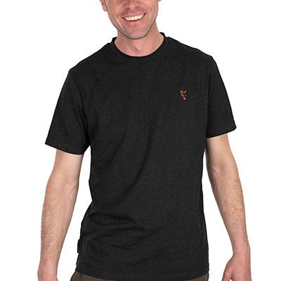 Fox T-Shirt Black Marl / Orange Reelfishing