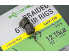 Korum Big Fish Braided Hair rigs 6inch BARBLESS Reelfishing