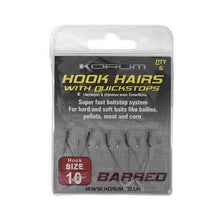 Korum Hook Hairs with Quickstops Reelfishing