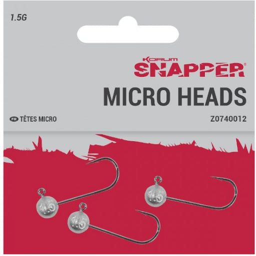 Korum Snapper Micro Heads 4-5g Reelfishing