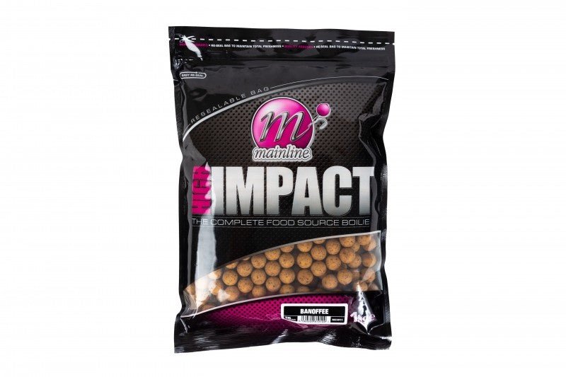 MAINLINE HIGH IMPACT BOILIES BANOFFEE 15MM 1KG | Reelfishing