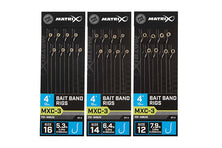 Matrix Bait Band Rigs 4" Size 12 to 7.9lb 0.20mm qty 8 Reelfishing