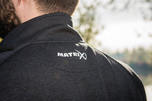 Matrix Minimal Quarter Sweatshirt Black Marl Reelfishing
