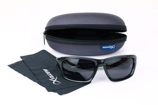 MATRIX POLARISED SUNGLASSES TRANS BLACK FRAME GREY LENSE Reelfishing