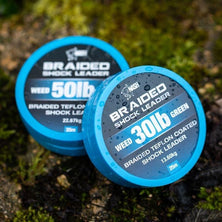 Nash Braided Shock Leader 30lb Weed Green Reelfishing