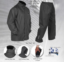 VASS-TEX ‘LIGHT’ PACKAWAY JACKET AND TROUSER SET in Grey Reelfishing